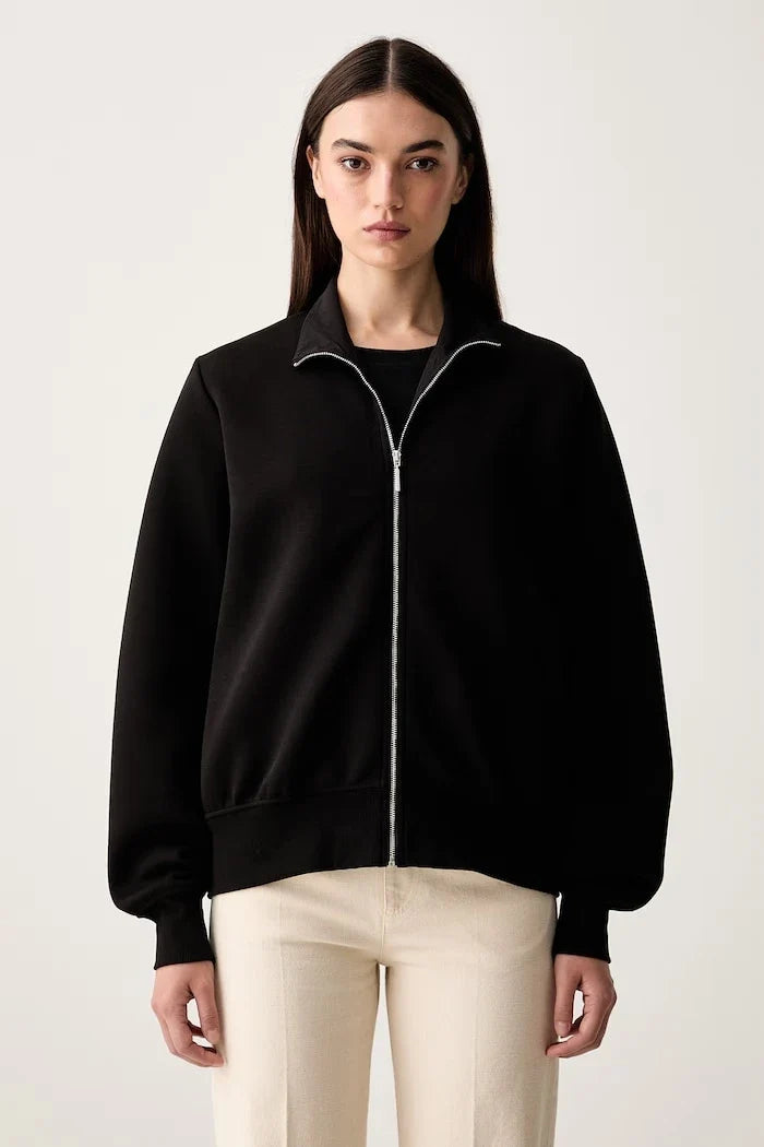 Sudadera de algodón con cremallera MM by Max Mara para mujer MMLVOLUME