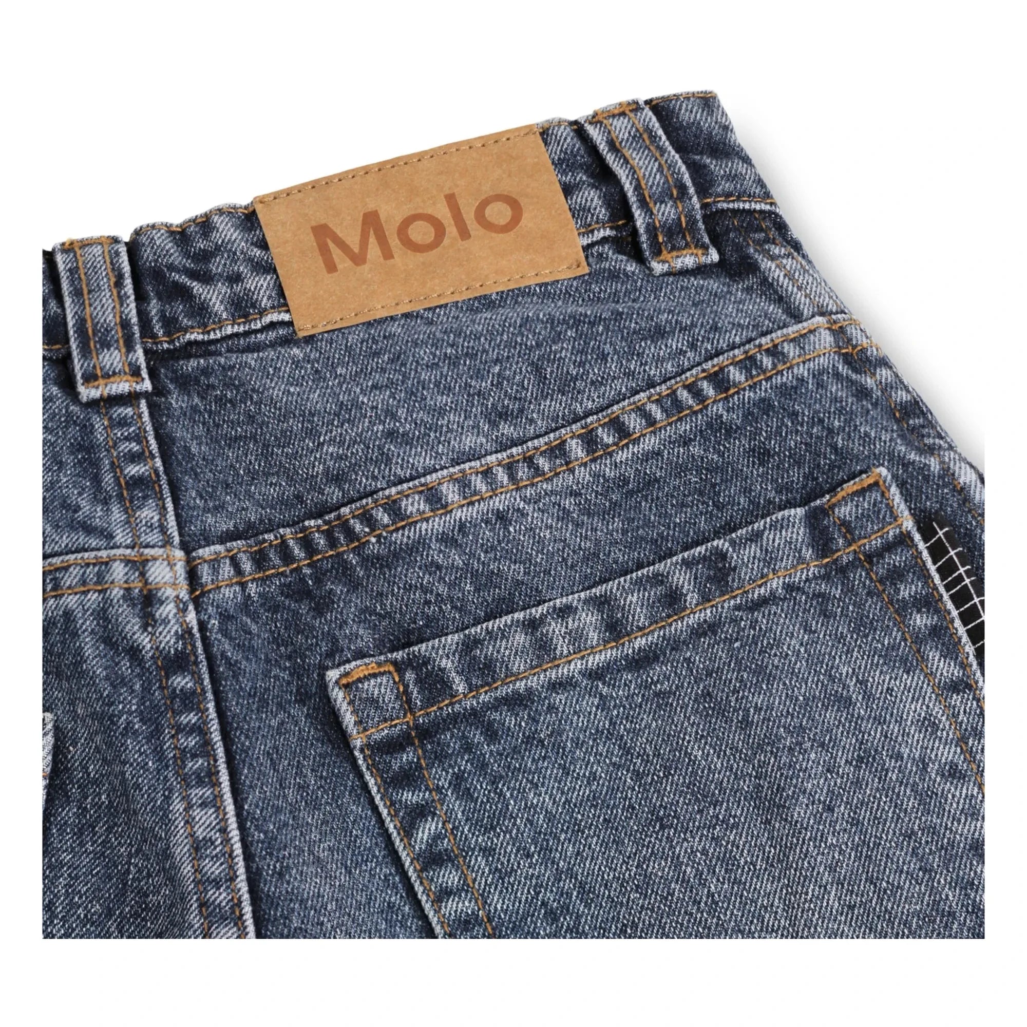 Molo - Bermuda vaquera Alphie de algodón orgánico | Azul