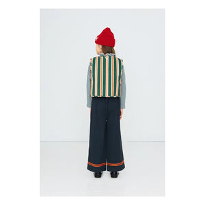 Tinycottons - Çizgili Pantolon | Koyu Mavi