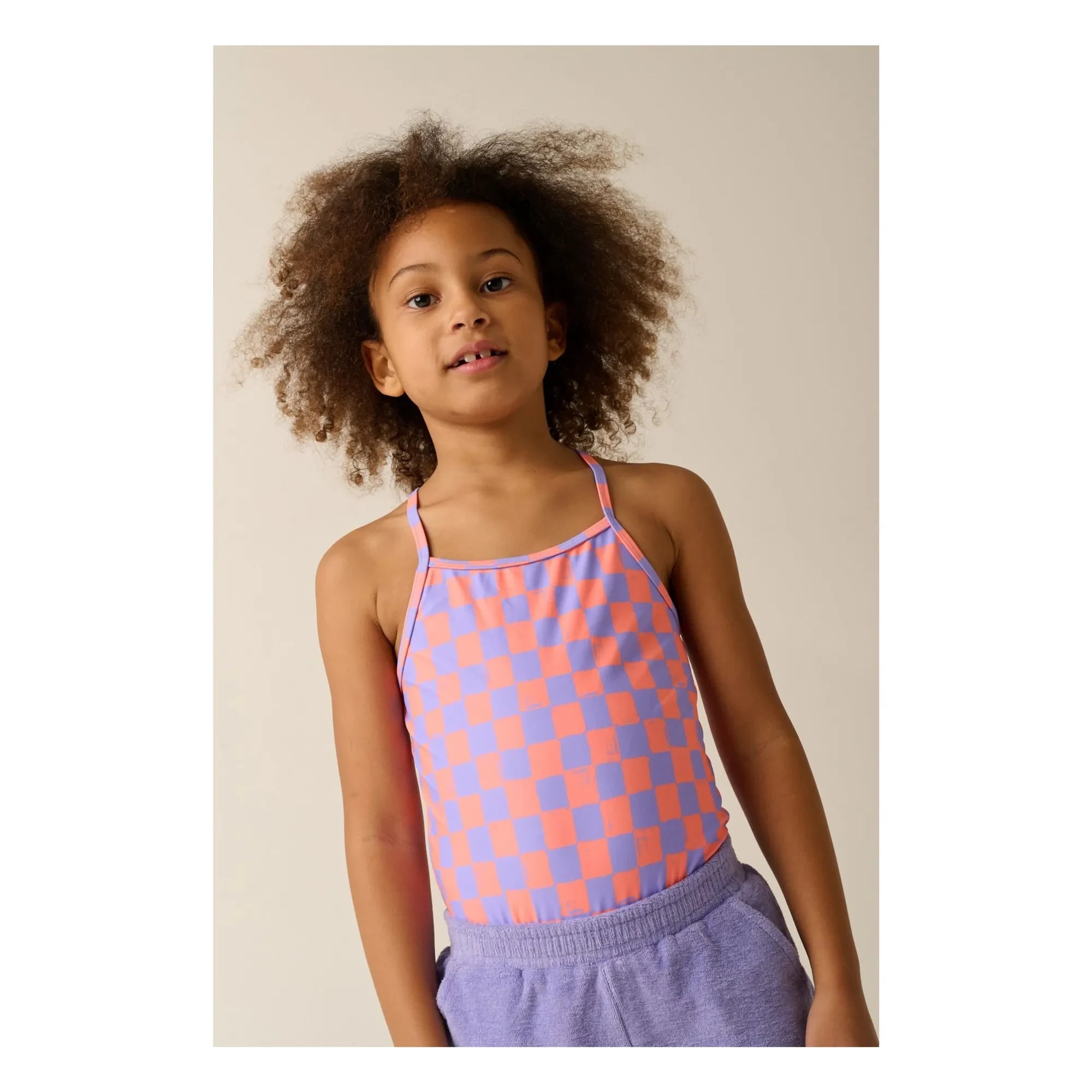 Tumble N'Dry - Bañador Alagoas Damier Fibras Recicladas | Lavanda