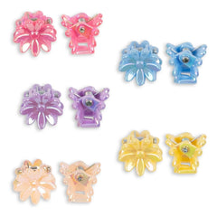 Konges Sløjd - Juego de 10 pinzas pequeñas de flores | Rosa