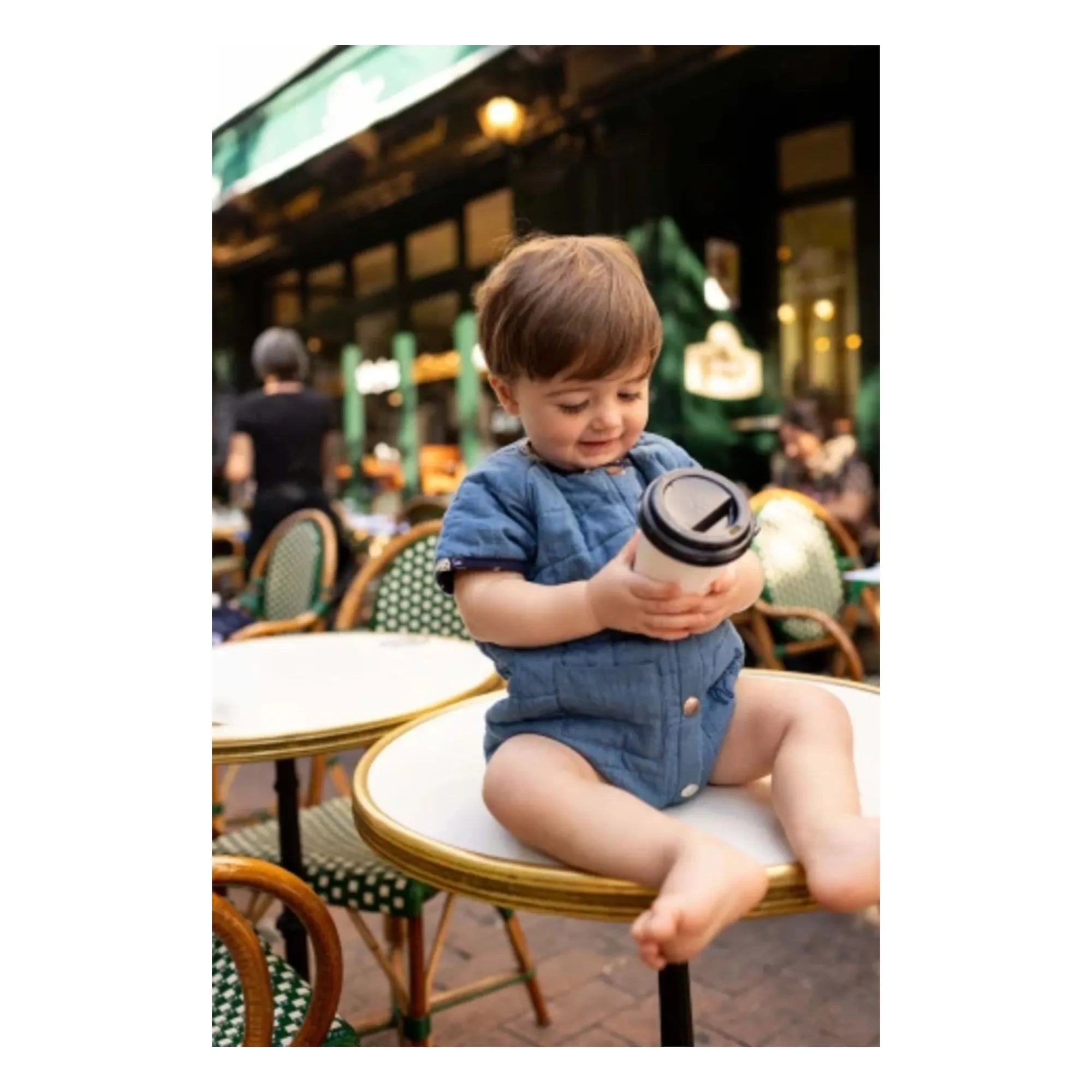 Apaches - Dadi Chambray mono | Azul