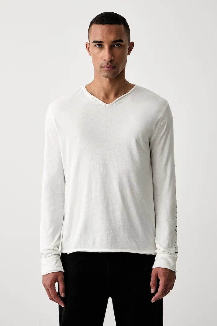 Zadig&Voltaire Camiseta de Manga Larga de Algodón para Hombre MONASTIR