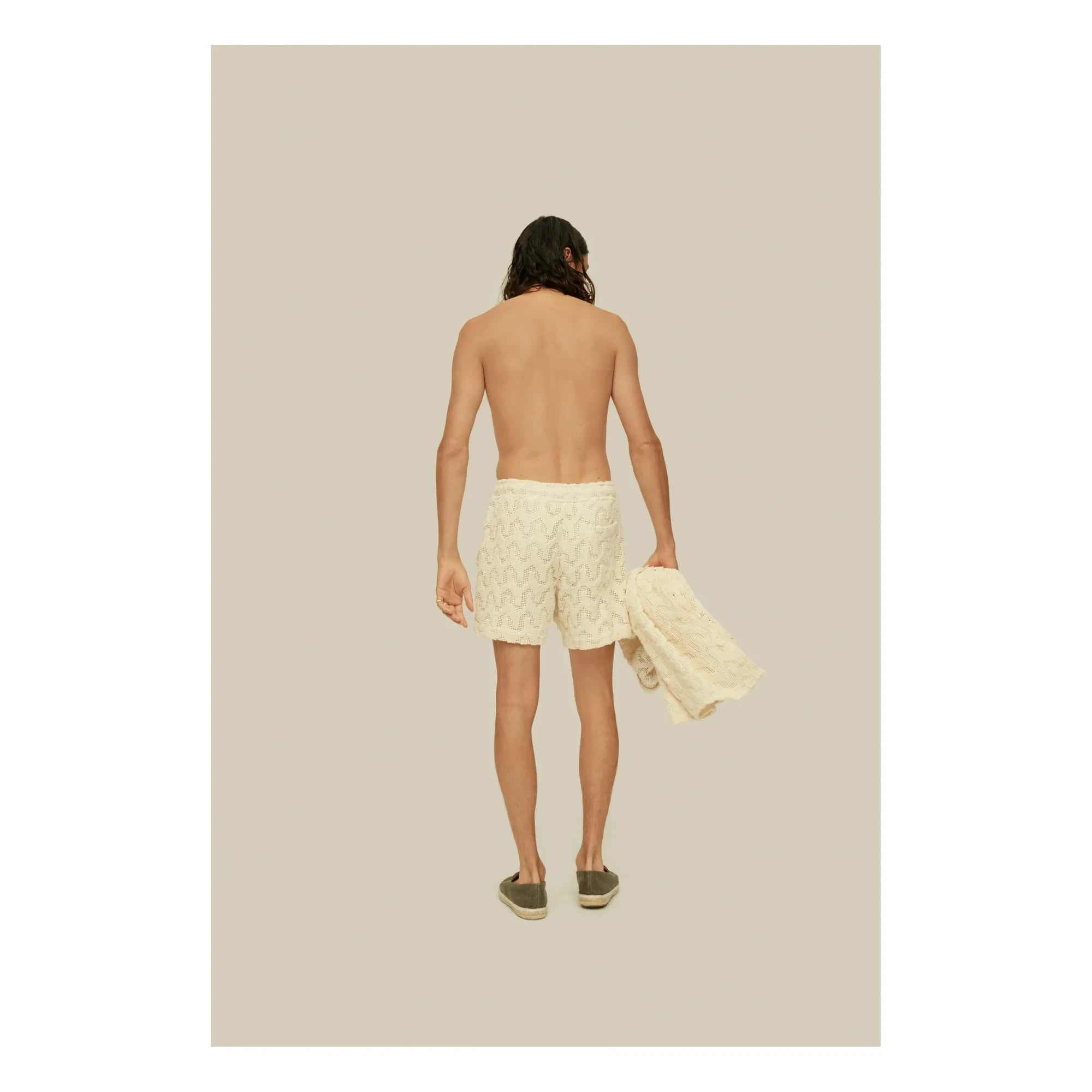 OAS - Shorts de malla Atlas | Crudo