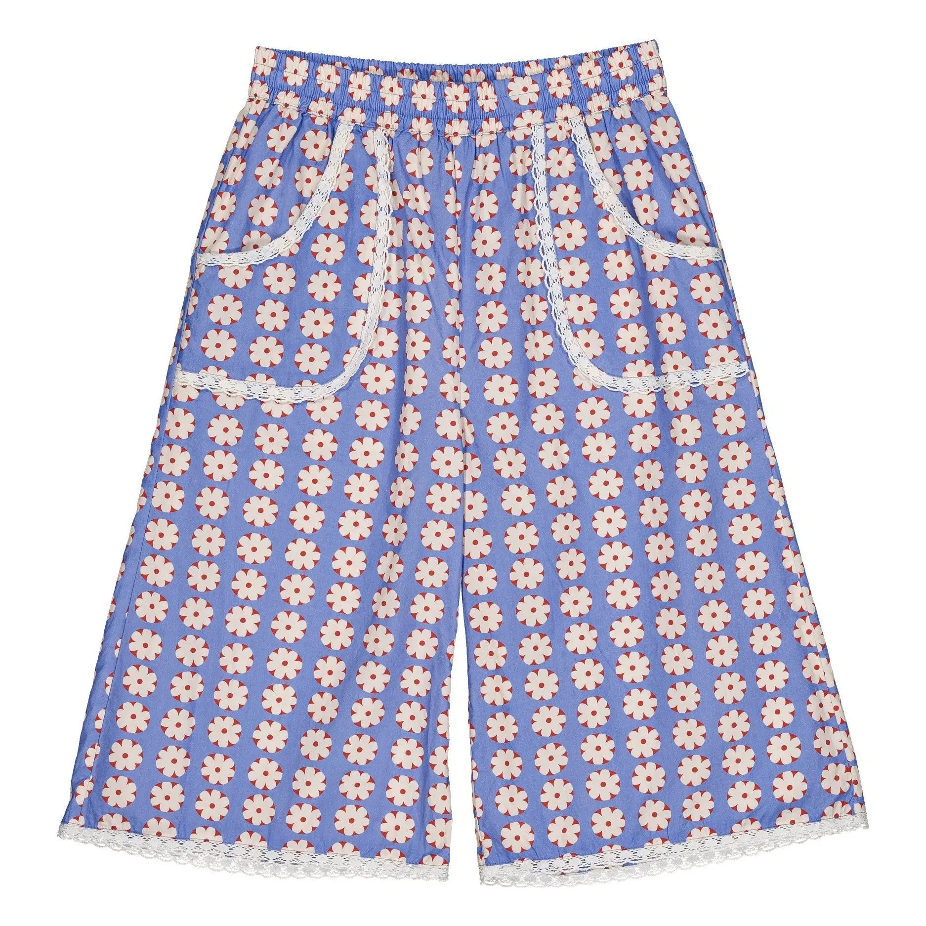 Hello Simone - Falda Culotte Bindallı con estampado floral | Azul