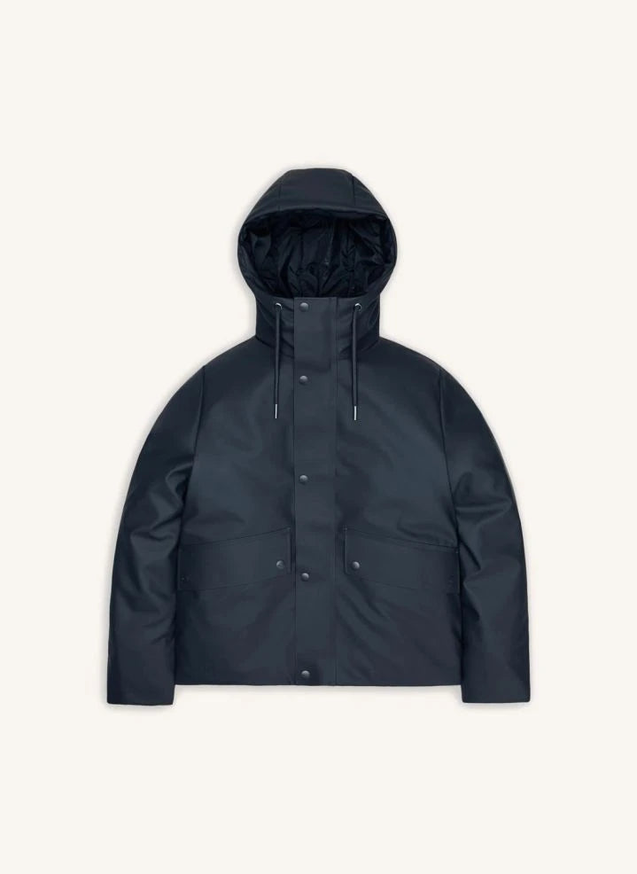 Rains - Nombre Chaqueta Corto Parka W3T3 | Azul Marino
