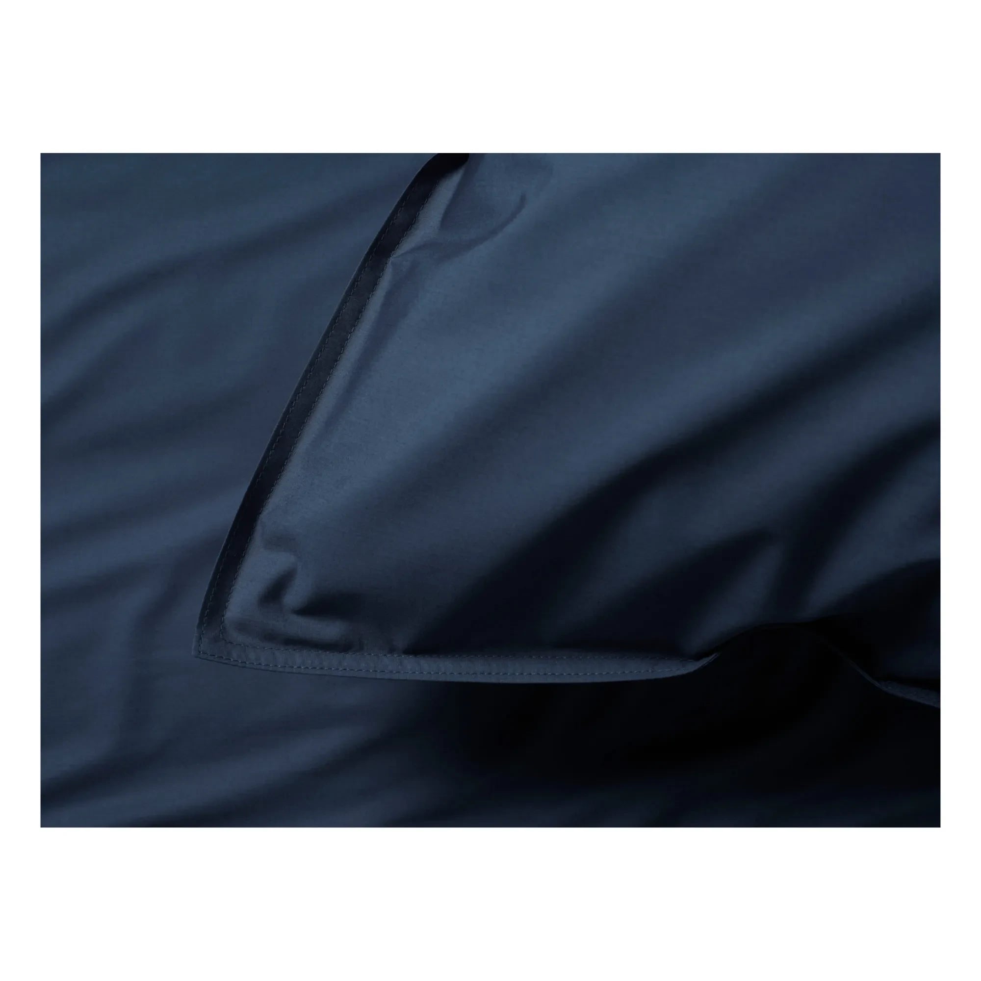 Funda de almohada de percal de algodón orgánico, suite 702 | Azul marino
