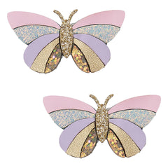 Mimi & Lula - Set de 2 horquillas de mariposa doradas