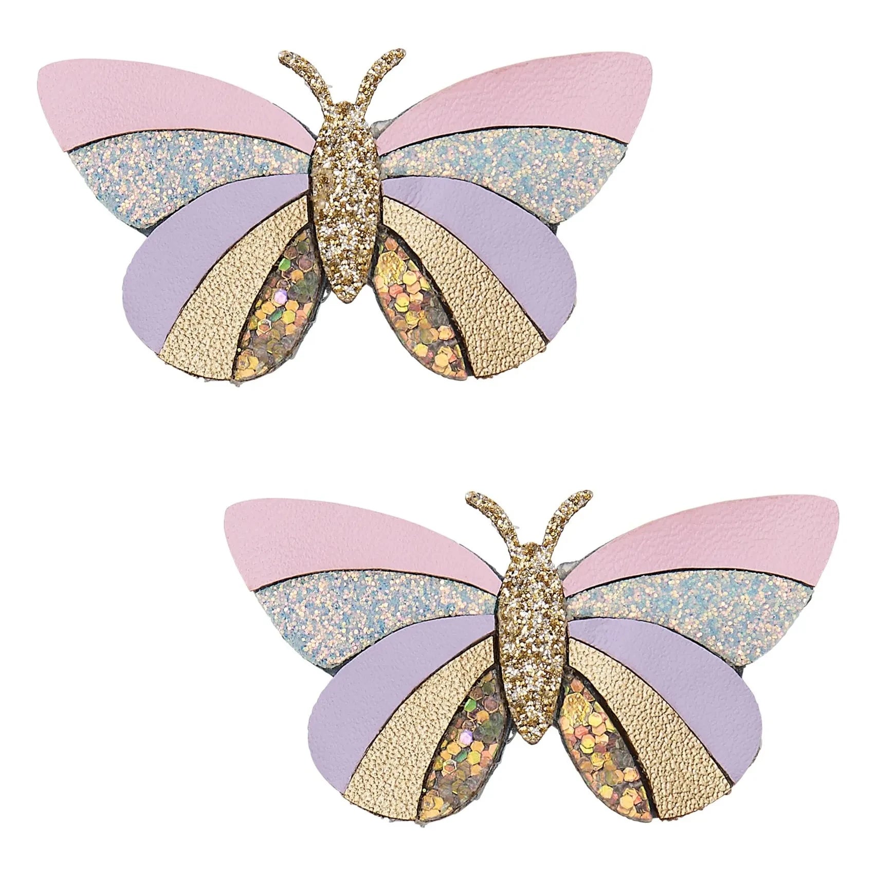 Mimi & Lula - Set de 2 horquillas de mariposa doradas
