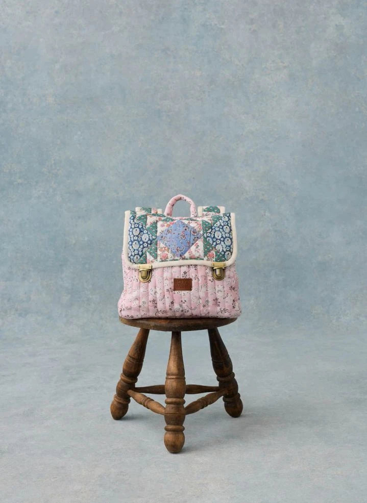 Louise Misha - Bolso de hombro Tiya Patchwork | Rosa