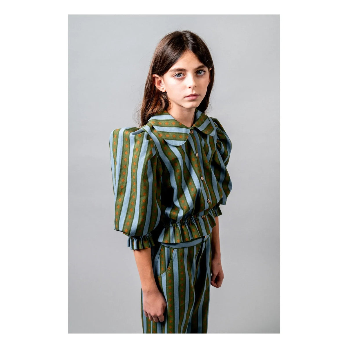birinit - Blusa a Rayas Levante | Verde