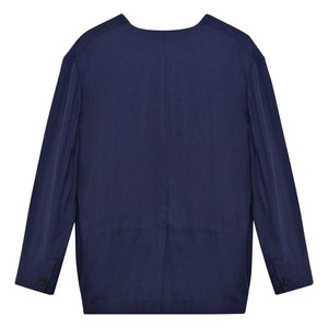 the new society - Blazer Luz lino | Azul noche
