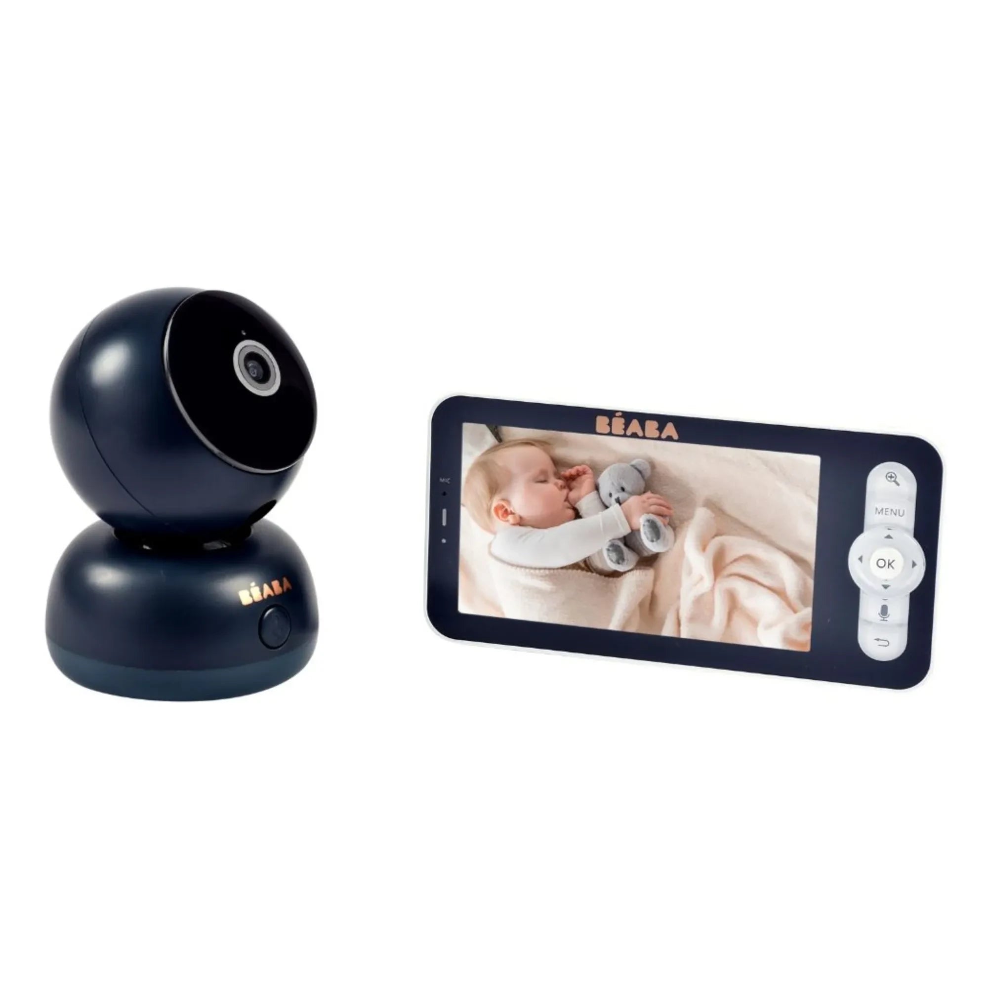 Béaba - Monitor de video para bebés Zen Premium | Azul Noche