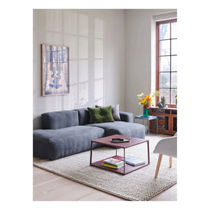 Hay - Mag Soft Sofá de Brazos Bajos 2,5 Plazas Combinación 3 | Azul Marino