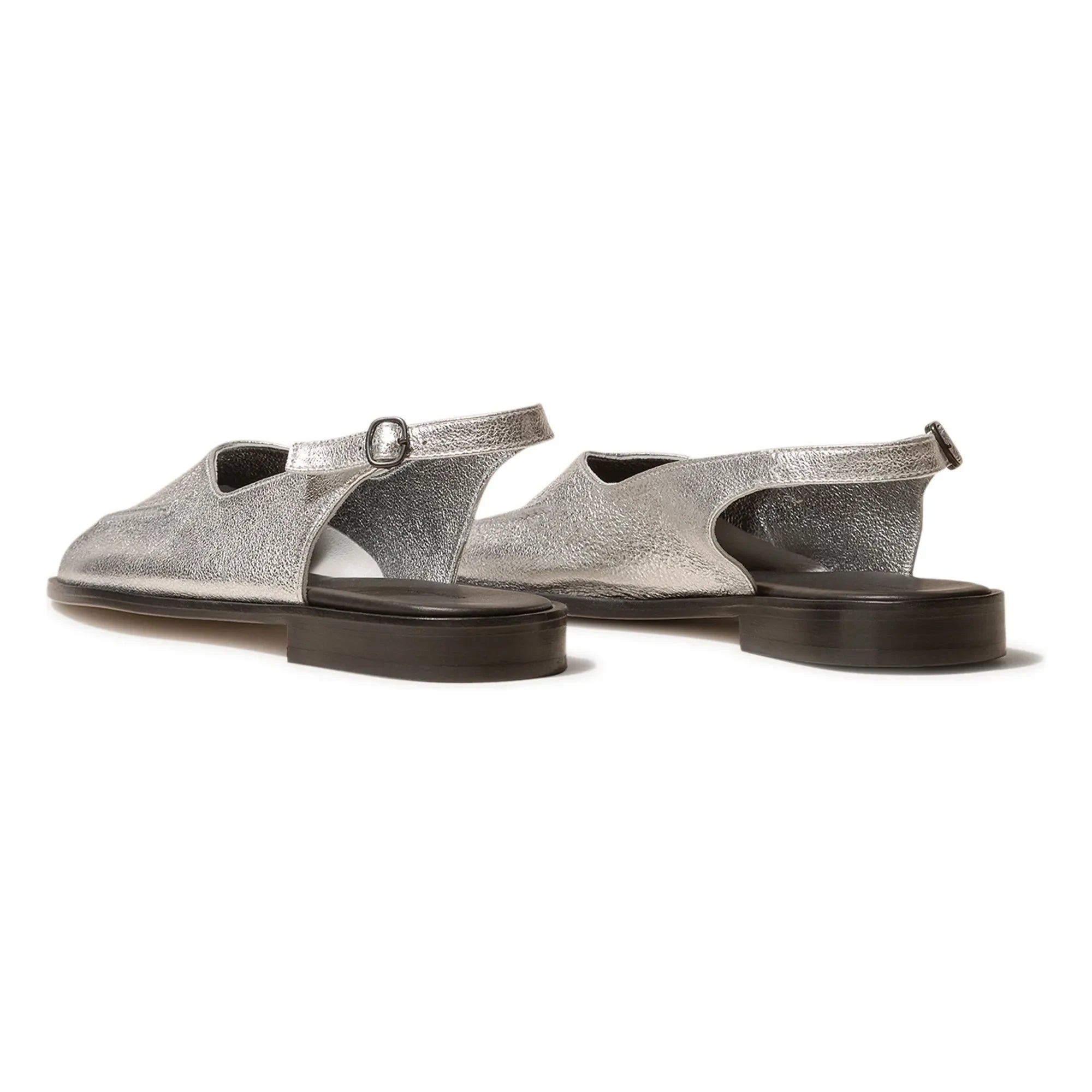Hereu - Sandalias de tiras al tobillo Metalli | Plata