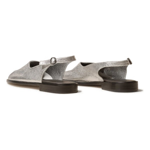 Hereu - Sandalias de tiras al tobillo Metalli | Plata