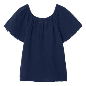 Xirena - Top Macie Cotton Gauze | Gece mavisi