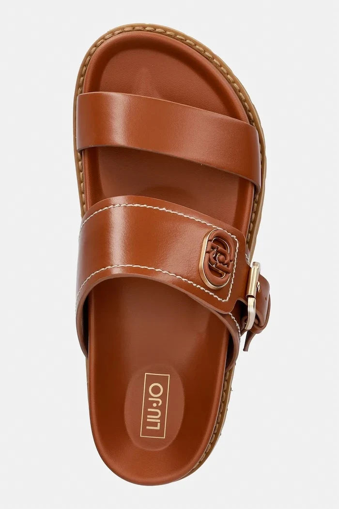 Liu Jo Chanclas de dedo de piel LIVIA 02 para mujer