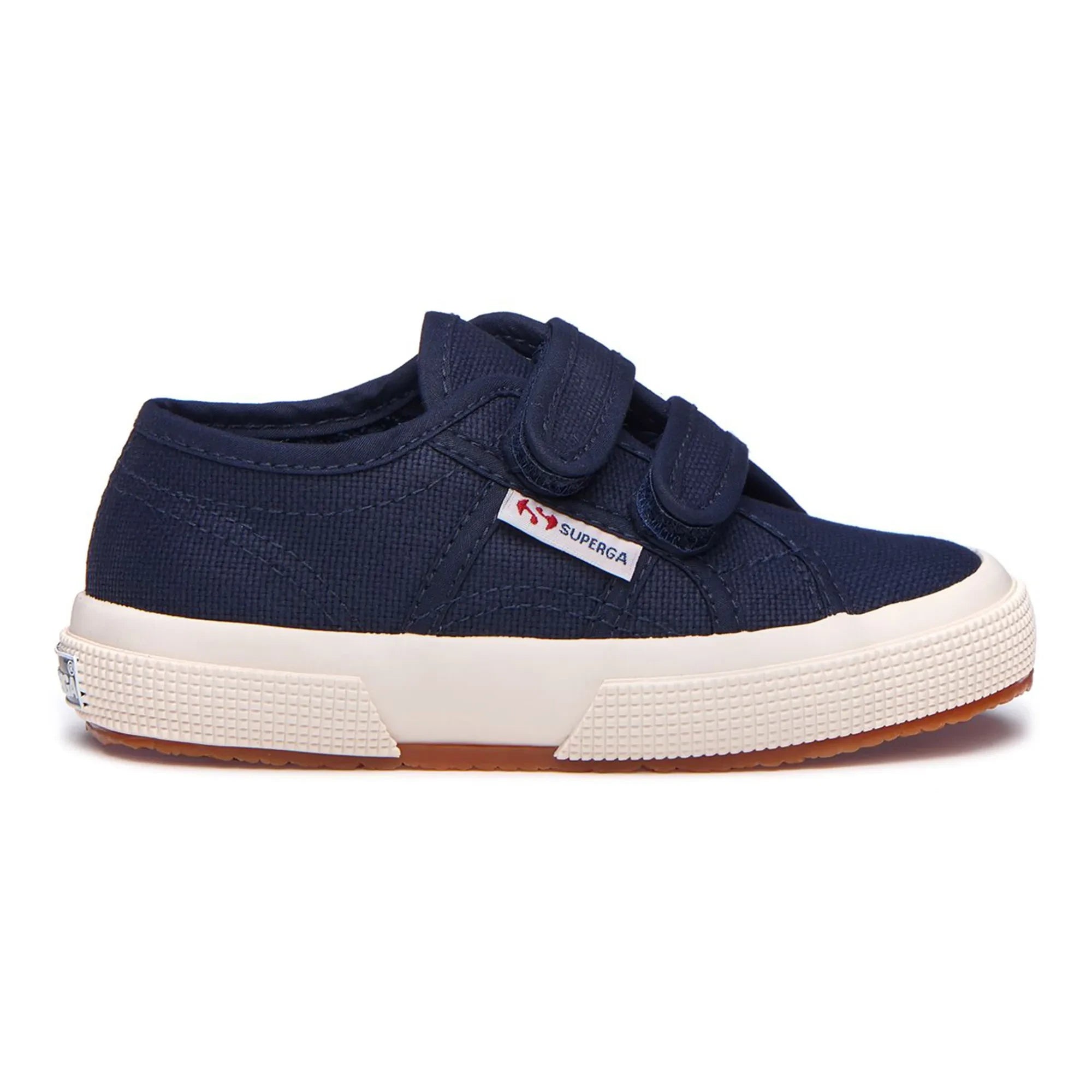 Superga - 2750 Zapatillas Clásicas con Cierre de Velcro | Azul Marino