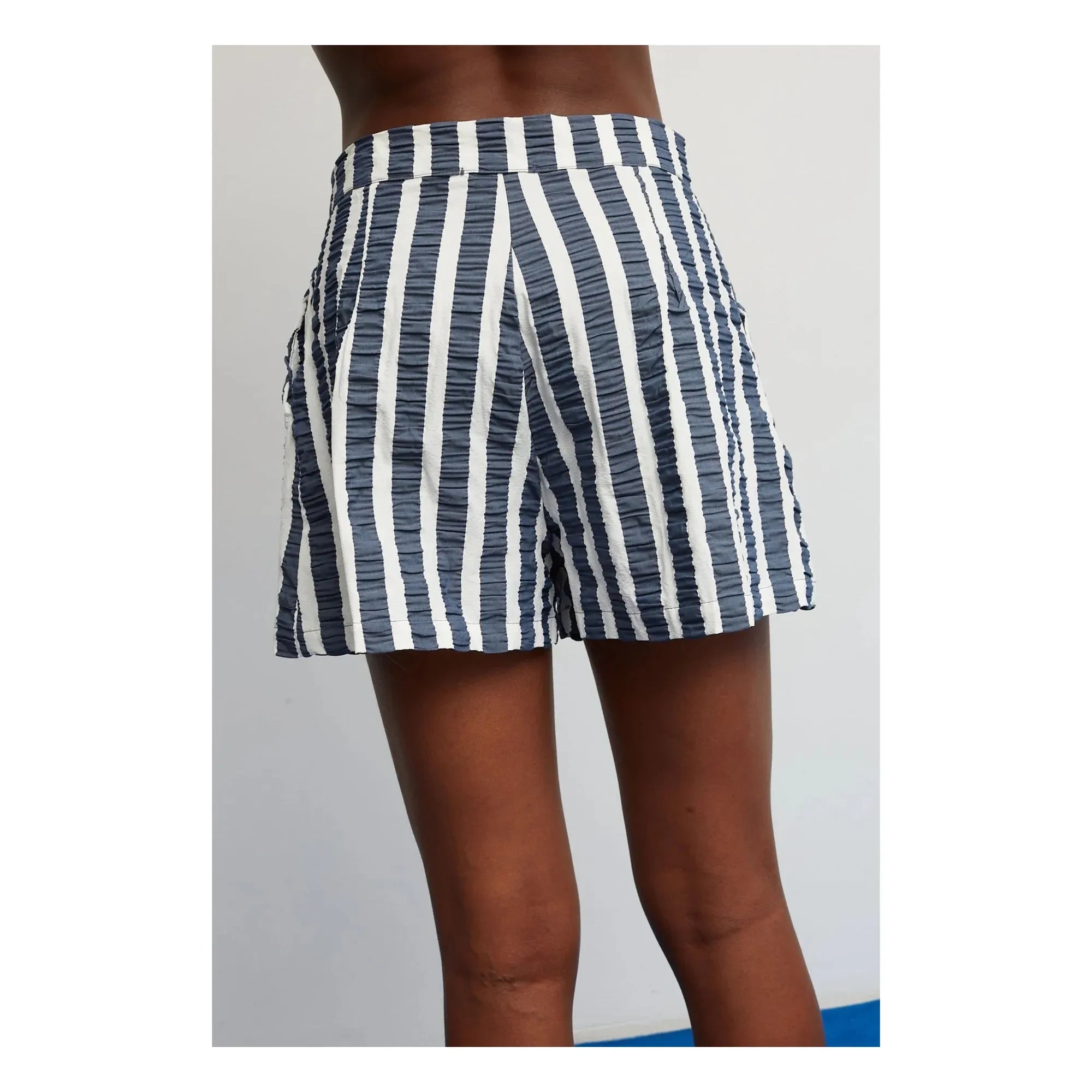 Dr. Bloom - Pantalones cortos a rayas con estrellas | Azul Marino