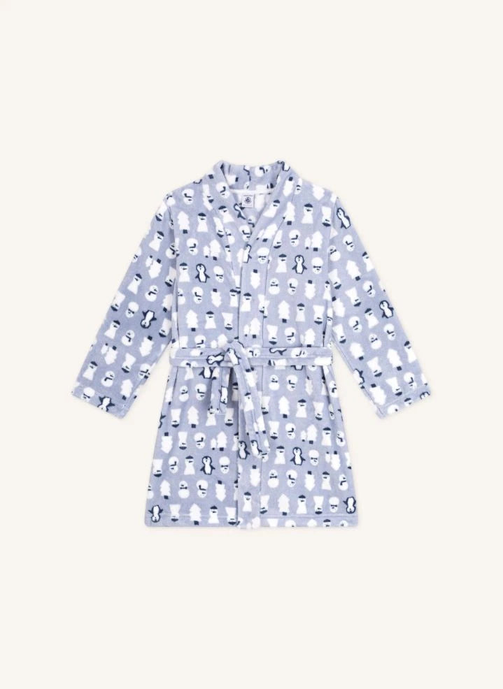Petit Bateau - Kardan Adamlı Sabahlık | Gri Mavi