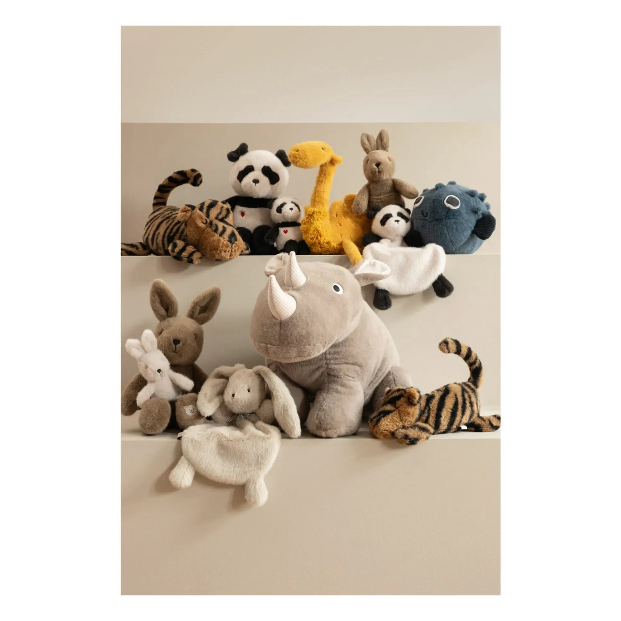 Liewood - Peluche Berto Panda | Arena/Gris oscuro