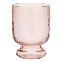 Madam Stoltz - Vaso con asa y patrón martillado | Rosa