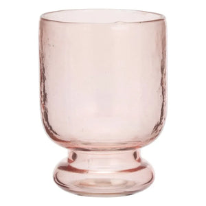 Madam Stoltz - Vaso con asa y patrón martillado | Rosa
