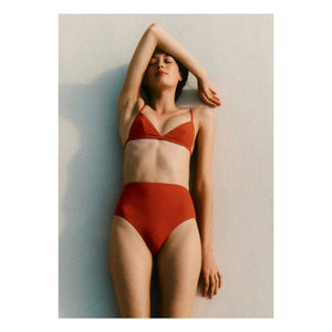 Vanessa Sposi - Parte de Arriba de Bikini Triangular Rojo