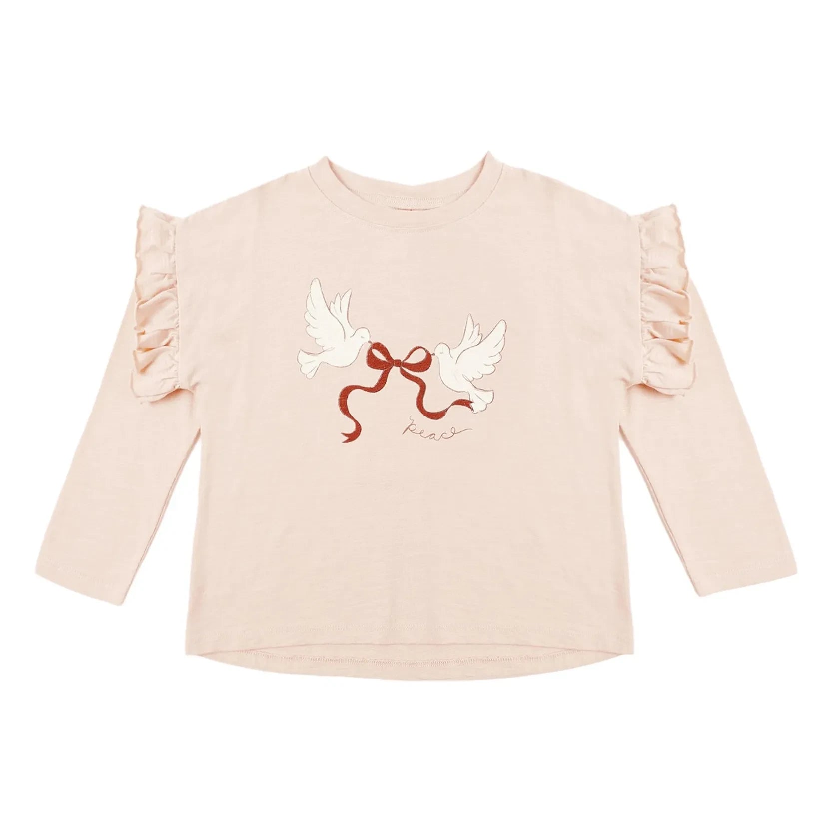Rylee + Cru - Camiseta Peace | Rosa empolvado