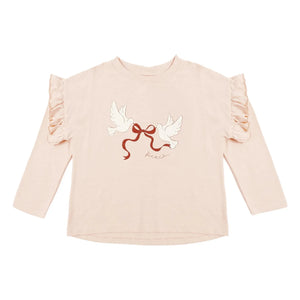 Rylee + Cru - Camiseta Peace | Rosa empolvado