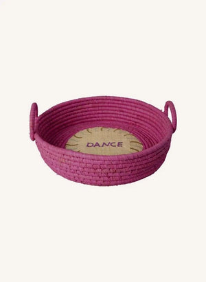 Rice - "Dance" Cesta de Rafia para Almacenamiento | Rosa