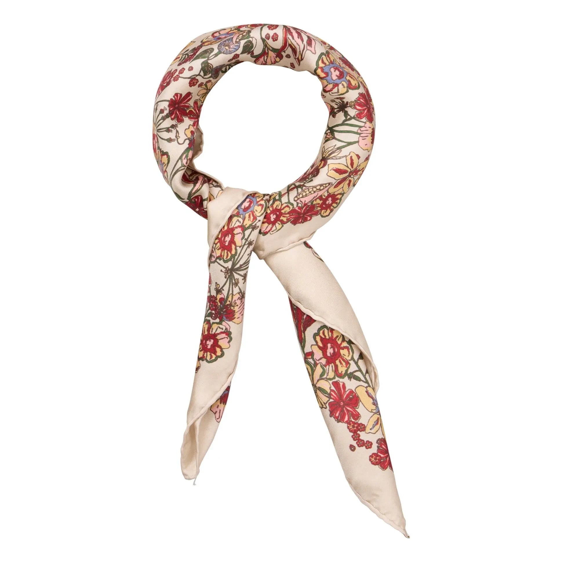 Becksöndergaard - Pañuelo de seda Floralia | Beige