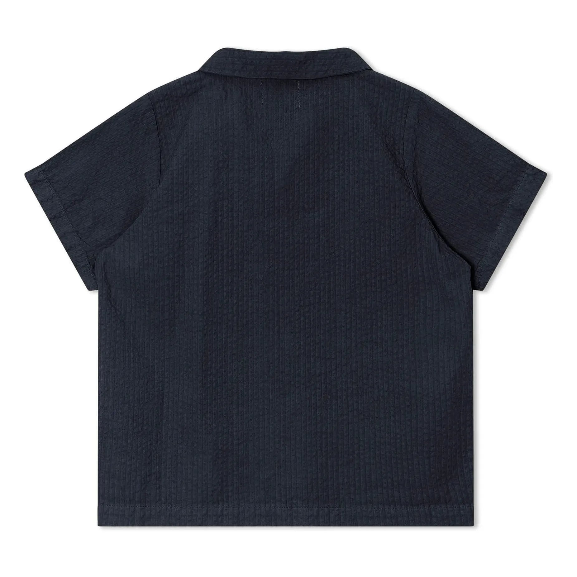 Matona - Camisa Lisa de Algodón Orgánico | Azul Marino
