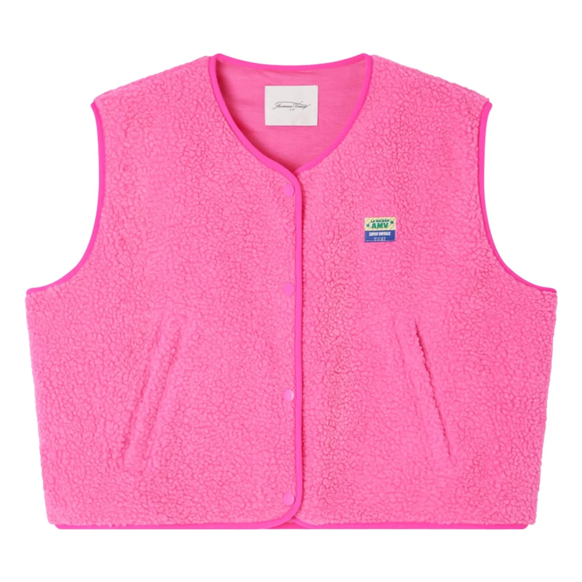 American Vintage - Chaleco sin mangas Hoktown | Rosa fluorescente