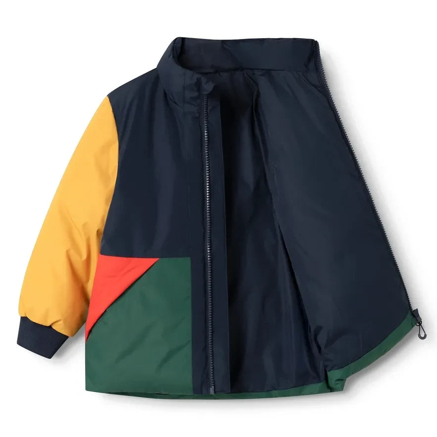 Liewood - Chaqueta Bran Colorblock fabricada con fibras recicladas | Azul marino