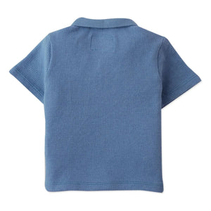 Gingersnaps - Polo con textura de tucán bordado de Timmy | Azul