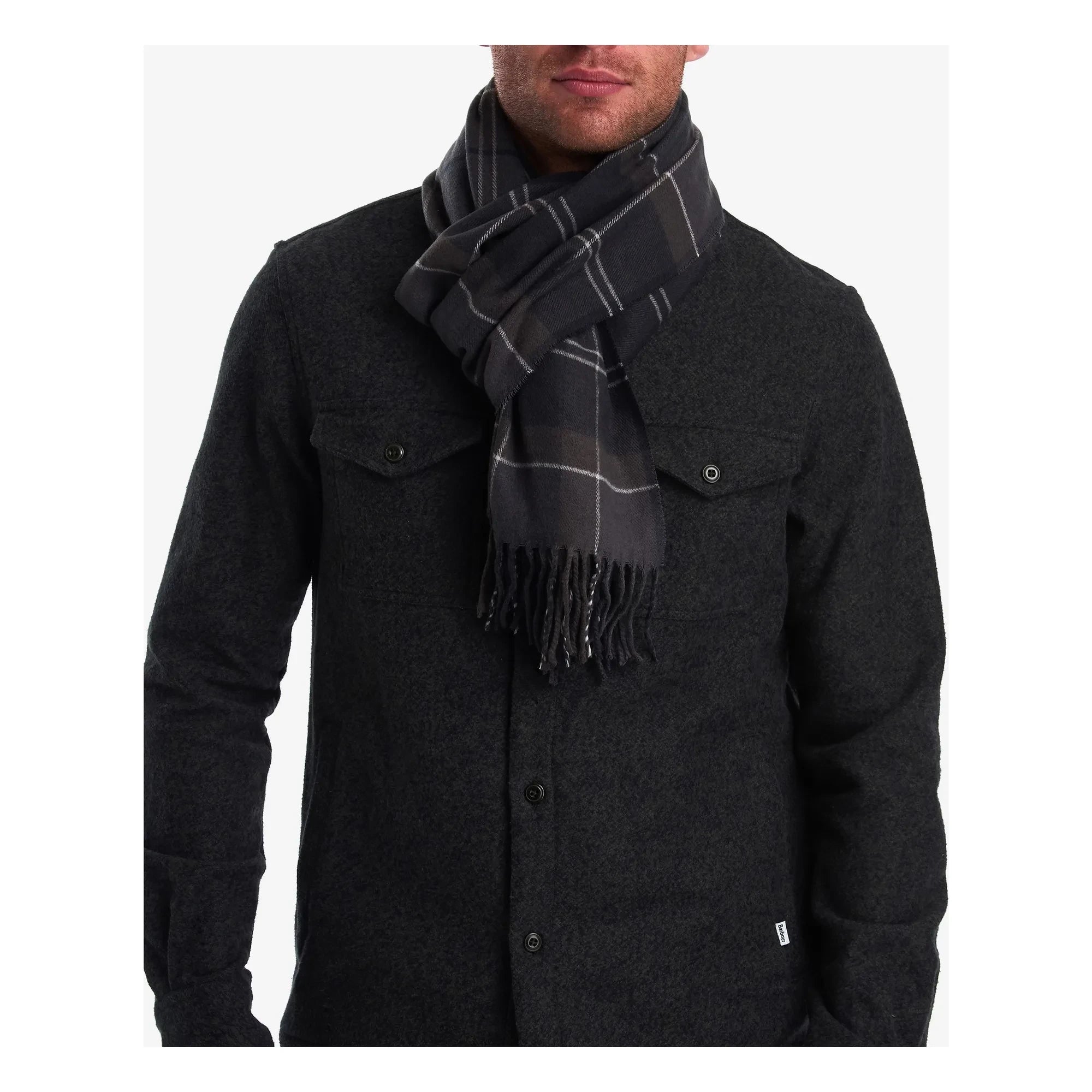 Barbour - Bufanda Tartán Galingale | Gris azulado
