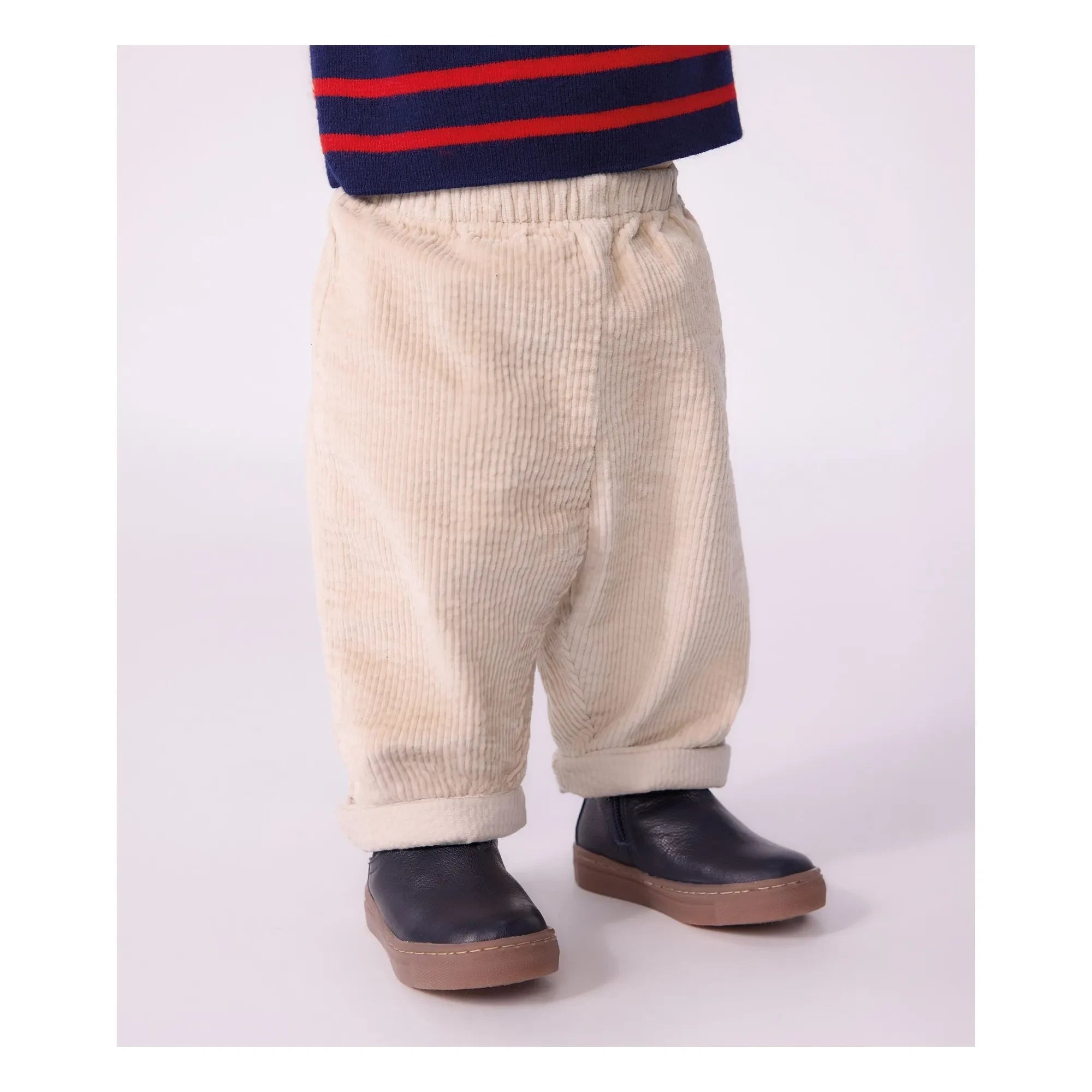 Petit Bateau - Organik Pamuk Kordonlu Pantolon | Bej