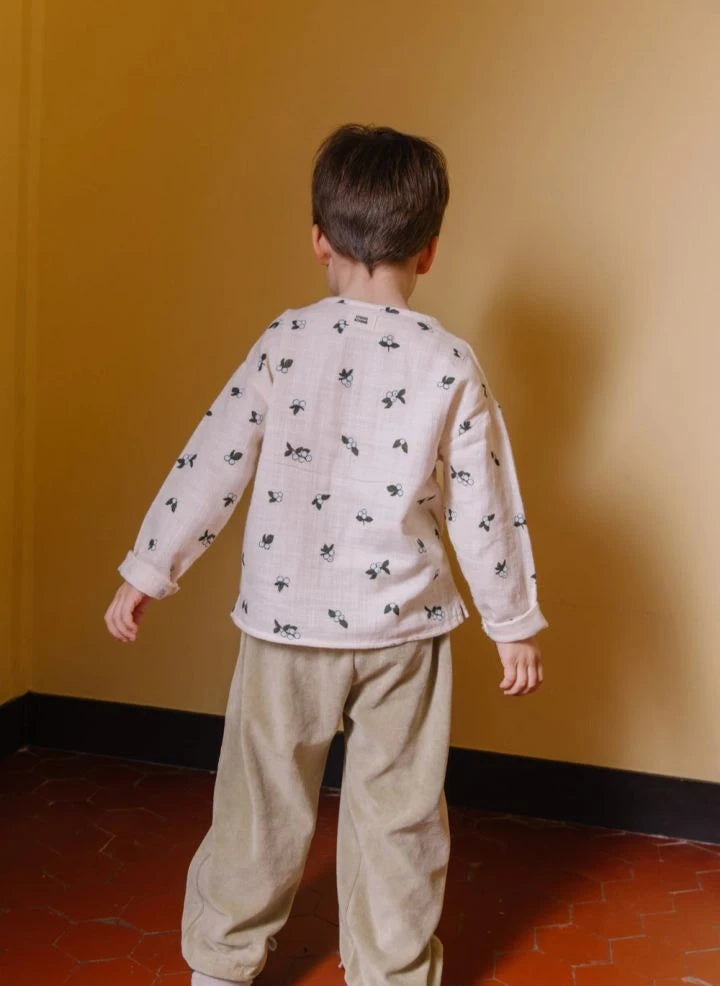 Studio Bohème - Romeo Gui Camiseta de Algodón Orgánico | Ecru