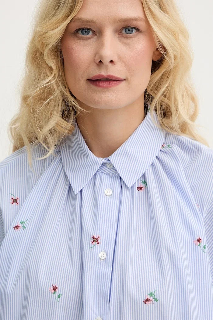 Weekend Max Mara camisa de algodón para mujer BUTTERFLY