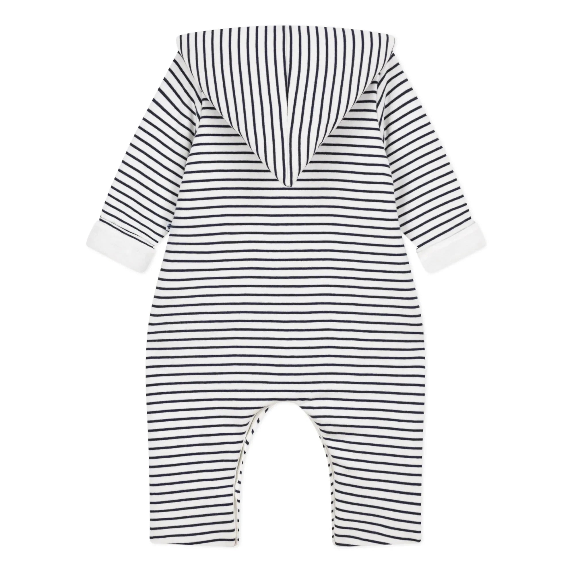 Petit Bateau - Mono largo con capucha | Azul marino