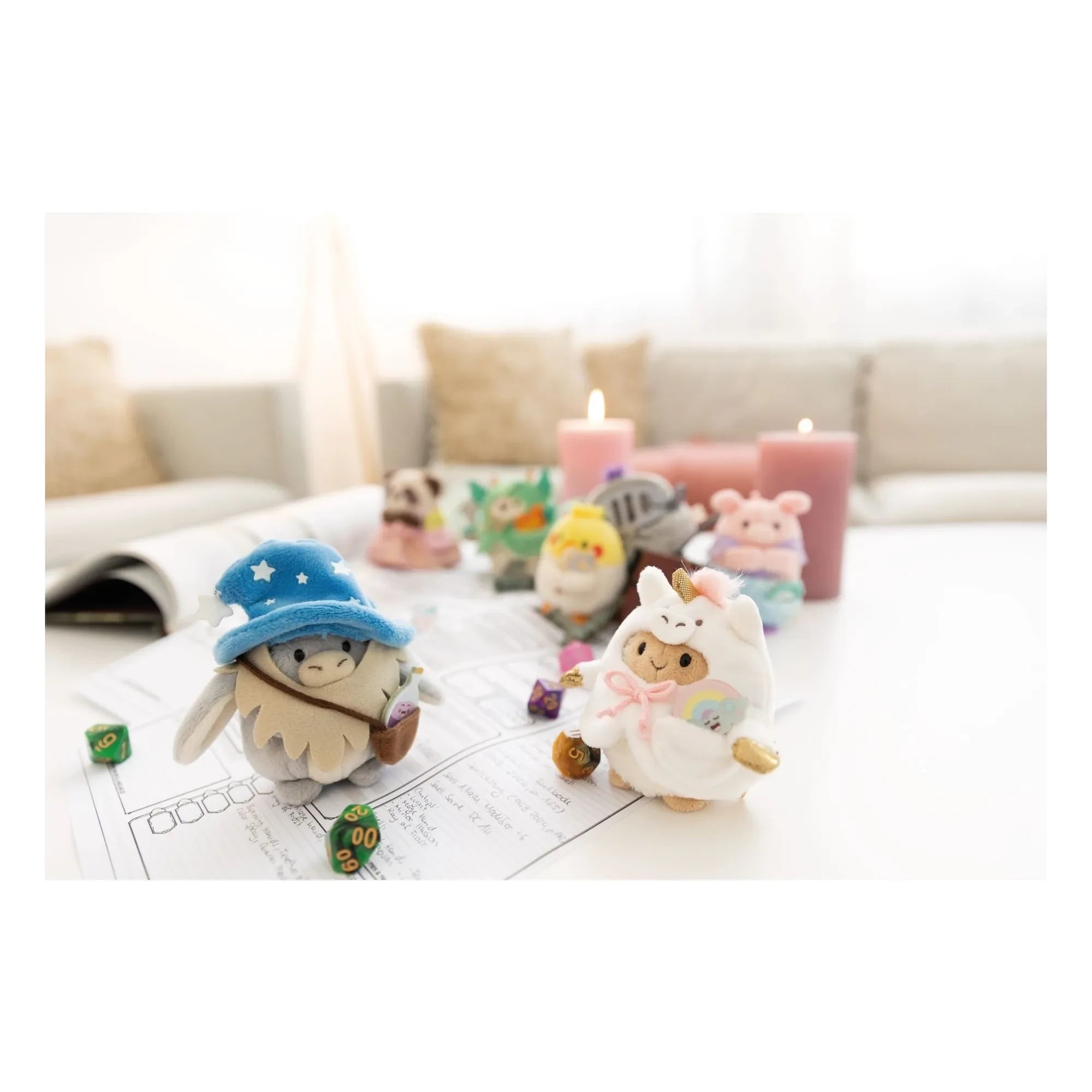 Nici - Peluche de Mouton Wools disfrazado de unicornio | Blanco