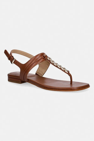 Sandalia plana de cuero para mujer Michael Michael Kors Marcia Thong