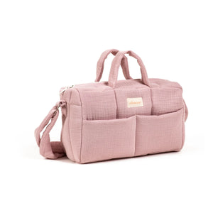 Minikane - Bolsa cambiador de gasa de algodón | Rosa