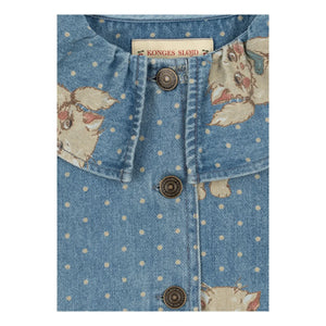 Konges Sløjd - Magot Cats Ceket, Organik Pamuk Denim | Mavi