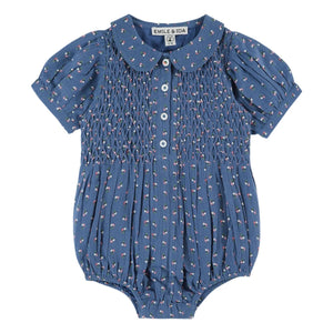 Emile et Ida - Mono estampado floral azul | Azul