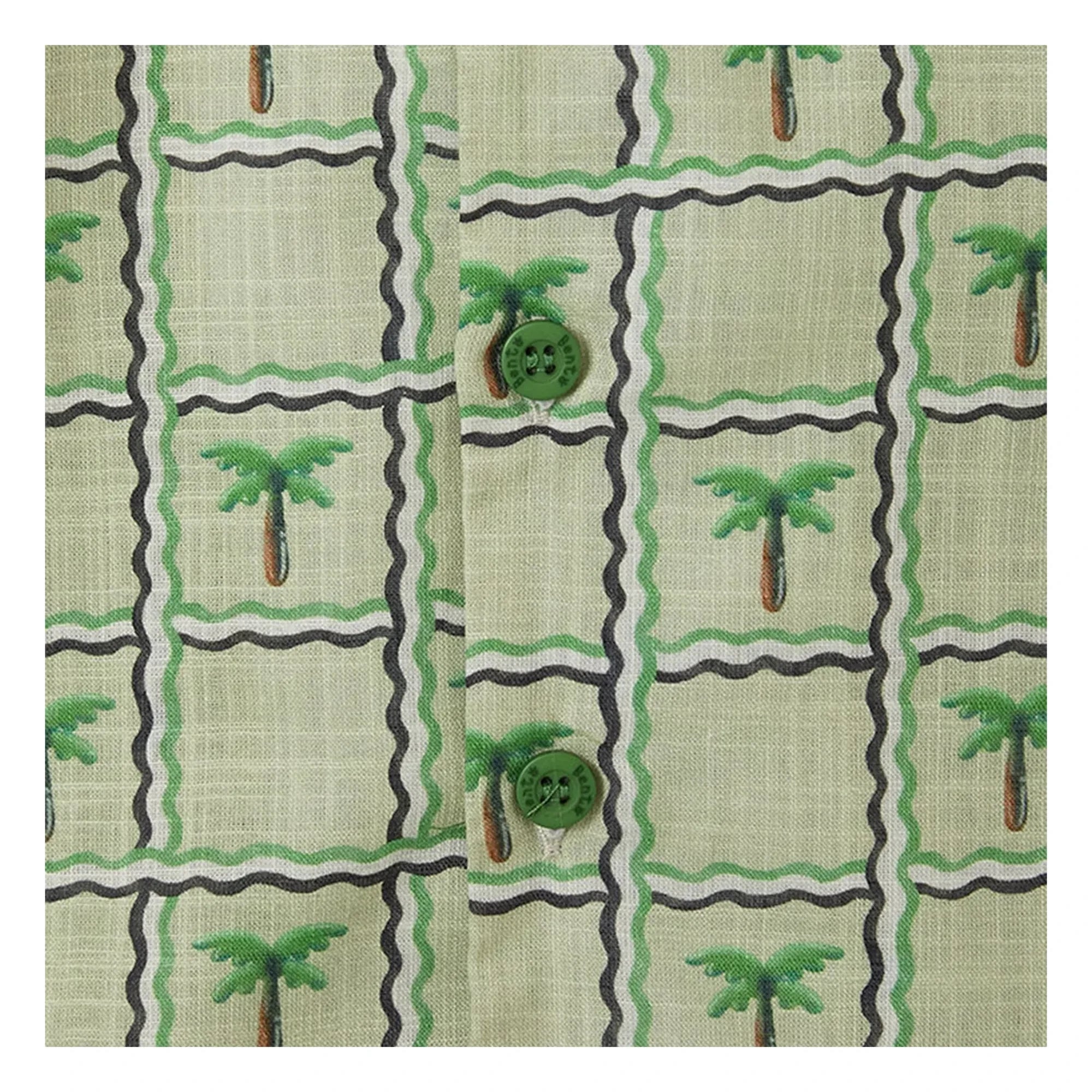 Fabula - Camisa con estampado de palmeras | Verde claro