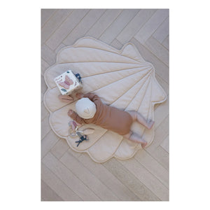 Cam Cam - Alfombra de juegos con forma de concha | Beige