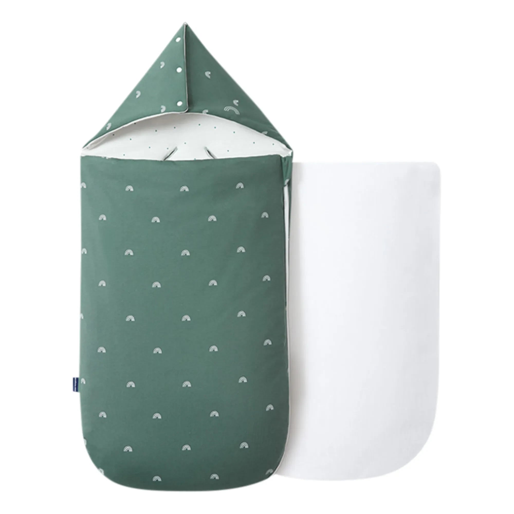Les Petites Billes - Nido para bebé reversible multitemporada | Verde